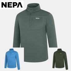 네파 남성 가을 고기능성 집업티셔츠 폴라텍 파워드라이 포켓 집업 티셔츠 7I55400