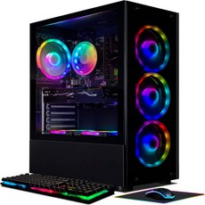 STGAubron 게이밍 데스크탑 PC 라데온 RX 580 16G GDDR5 인텔 10세대 G5905 3.5G RAM 512G SSD WiFi BT 5.0 RGB 팬 x 5 키, 32G/1T/RTX 2060 Super - g5905