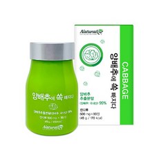 네추럴라이즈 양배추에 쏙 빠지다 500mg x 90정, 1box, 상세페이지 참조