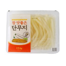 참 맛좋은 하진 백김밥(11mm) 단무지2.5kg, 1개, 2.5kg