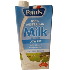 호주 수입 멸균우유 폴스 저지방 우유 1L 12개