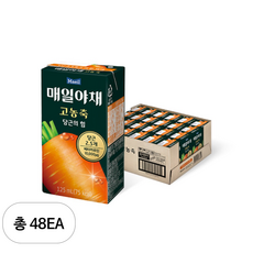 매일야채 고농축 주스 당근의 힘, 48개, 125ml
