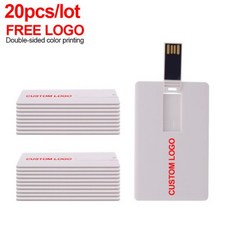 3.0 USB 메모리 3.2 드라이브 대용량 C타입 귀여운 사용자 정의 로고 usb 플래시 신용 카드 Usb 4 기가 바이트 8 펜 16 스틱 U 디스크 32 64 Pendrive, 256M, White card, 1개