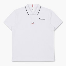 [국내백화점판] Lecoqsportif 르꼬끄 24신상 베이직 폴로 카라 티셔츠 (화이트)