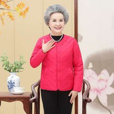 할머니경량패딩 중년 퀼팅 빅사이즈 잠바 70대 50대 코트 어르신 60대 엄마 여성