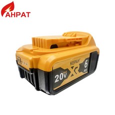DeWalt DCB609 용 리튬 이온 배터리 DeWalt DCB200 DCB547XJ DCB201 도구 배터리 최대 20V 60V 618Ah, 01 6.0Ah1pcs