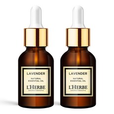 1+1 르에르베 천연 아로마 테라피 에센셜 오일 100% 원액 10ml, 2개