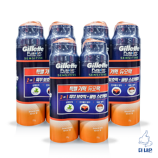 질레트 프로글라이드 퓨어스포츠 젤, 6개, 170ml