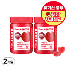 닥터랩노쉬 애플사이다비니거 구미 사과맛 60정, 210g, 2개