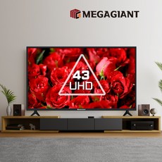 메가TV 43인치(109cm) UHD 일반 원룸 호텔 아파트 중소기업TV Q4302UH, 02_수도권스탠드 설치 - 8k디빅스