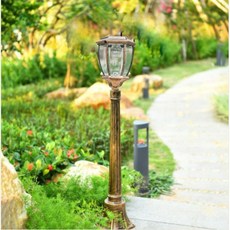 빛고은 태양광엔틱육각가로등 잔디등 정원등 인테리어등 태양광정원등 태양광가로등 태양광잔디등 태양광문주등, 74cm