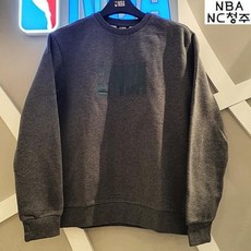 NBA NBA 청주느바 공용 스윙맨 빅로고 스탠다드핏 기모 맨투맨 티셔츠 N194TS953P