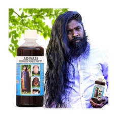 Neelambari 아유르베다 헤어 케어 Adivasi Neelambari 허브 헤어 오일 순수 아디바시 아유르베다 허브로 제작 500ml, 500ml(1팩)