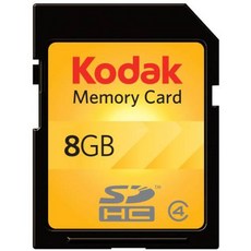 Kodak SDHC 8GB Class 4 Flash Memory Card KSD8GBPSBNA