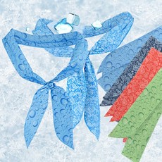 국산 물방울무 쿨스카프/ 아이스머플러, 물방울 쿨스카프(오렌지), 물방울 쿨스카프(오렌지)