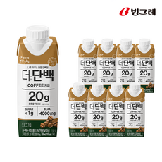 빙그레 더단백 드링크 커피, 250ml, 9개