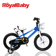로얄베이비 2021년 프리스타일 16인치 아동자전거, 블루(완조립)