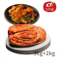 도미솔 박미희 포기김치 3kg+총각김치 2kg, 1.단일상품, 1박스