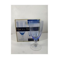 Riviera 블루 포트메리온 All 용도 Goblets 세트 3개 21oz #550612