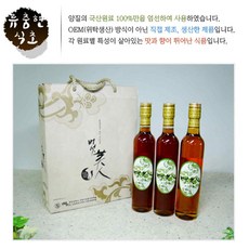 버섯미인3종세트 버섯식초 녹차식초 고추식초 딸기식초 웰빙식초 2년숙성 천연식초 국산재료100% 유기산 캡사이신 카테킨 과일주스 신지식농업인 류충현, 360mx3