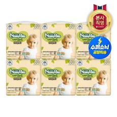 마미포코 무표백리프가닉 팬티 특대20P(남) X 6개입, 6개