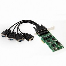 넥스트 4포트 시리얼 RS422 485 PCI 카드 멀티포트카드 데스크탑용 NEXT-42485LP4 EX