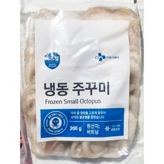 이츠웰 주꾸미 홀 6미 200g X 10 업소용 냉동쭈꾸미, 10개