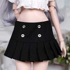돌스앤 구체관절인형 60cm 옷 도리스돌 치마 옵션선택 국내배송, 블랙 주름치마 CDD-123