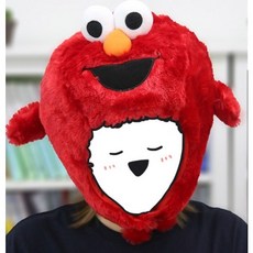 세서미 스트리트 엘모 인형 모자 1pcs 캐릭터 모자 인싸템 팬싸템 파티 생일