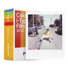 폴라로이드 I-타입 화이트 프레임 컬러 더블 패키지 필름 16매, 1개
