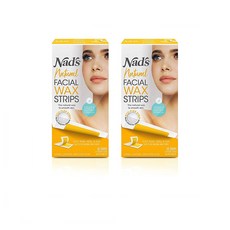 Nad's Facial Wax Strips Hair Removal For Women 네즈 페이셜 제모 왁스 여성용 스트립 2개