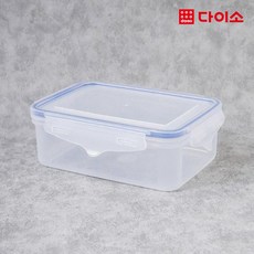 [다이소]쿨맥시 직사각 밀폐용기 4호 900ml -56404, 1개