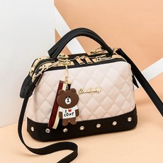 가을과 겨울 트렌드 핸드백 새로운 단일 어깨 대각선 패키지 Crossbody 가방 Fogang 25X13X16cm|Top, 1개, Red
