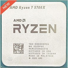 CPU 프로세서 AMD Ryzen 7 5700X R7 3.4GHz 8코어 16스레드 7N L332M 100000000926 소켓 AM4 단 쿨러 없음 - 라이젠5700