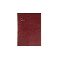 다이어리 플래너 계획서 2021 다이어리노트 스케줄, 크림슨 (가죽 표면)