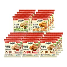 맛있닭 닭가슴살 스테이크 혼합 100g, 20팩(5종