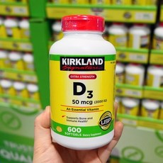커클랜드 비타민 D3 2000 IU 600정 (소프트젤) Kirkland Signature Vitamin 600Sgels, 1개, 상품명참조