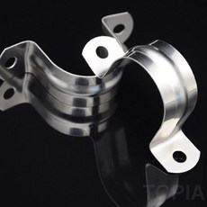 디디디디샵 스텐 파이프 고정 U클립 30MM 40MM 50MM 60MM 70MM 80MM 90MM 호스커넥트 에어호스고정 호스고정밴드, M70(70mm), 1개