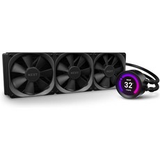 NZXT 크라켄 Z73 360mm RLKRZ73-01 AIO RGB CPU 리퀴드 쿨러 사용자 정의 가능한 LCD 디스플레이 된 펌프 캠 V4로 구동 커넥터 AERP 120mm, 1개