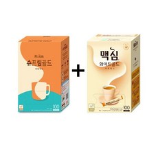 맥심 슈프림골드믹스 100T (라떼크림함유)+화이트 골드 커피믹스100T, 상세페이지 참조, 100개입, 11.7g