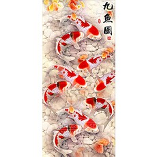 보석십자수물고기