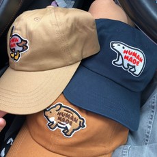 chinapnp0.5 볼캡 HUMAN MADE6PANEL TWILL CAP북극곰 돼지 자수 헌팅캡 야구모자