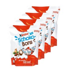 kinder 초코 Bons 크리스피 초코볼 Schoko-Bons 200g 4팩, 4개