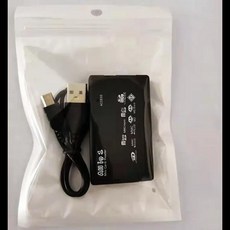 올인원 USB 2.0 SD 카드 리더 어댑터 지지대 TF CF SD 미니 SDHC MMC MS XD, [01] 6 IN 1, 1개