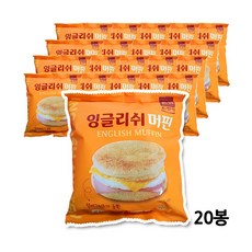 한맥 잉글리쉬머핀 140g 20봉 모닝빵 샌드위치 햄버거, 140g x 20봉