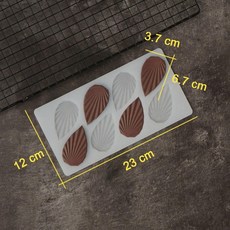 별 모양 초콜릿 스텐실 금형 속이 전송 시트 케이크 장식 실리콘, 6.Leaves, 1개