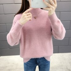 가을 핫한 스타일리쉬 이너웨어 밍크 털 두꺼운 상의