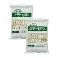청파래 오징어까스/업소용 대용량 오징어까스 2.5kg(50g), 2개, 2.5kg