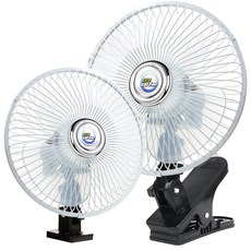 ECO 차량용 선풍기 12V 24V 에코카팬 흡착식 집게식 피스식 메탈 화물차 자동차 선풍기, 에코클립카팬-집게피스식(8인치12V)