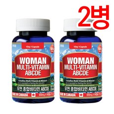 통라이프-우먼 종합비타민ABCDE+미네랄 3개월분-여성용 멀티비타민-2병, 2개, 830mg X 90캡슐 (74.7g), 90개